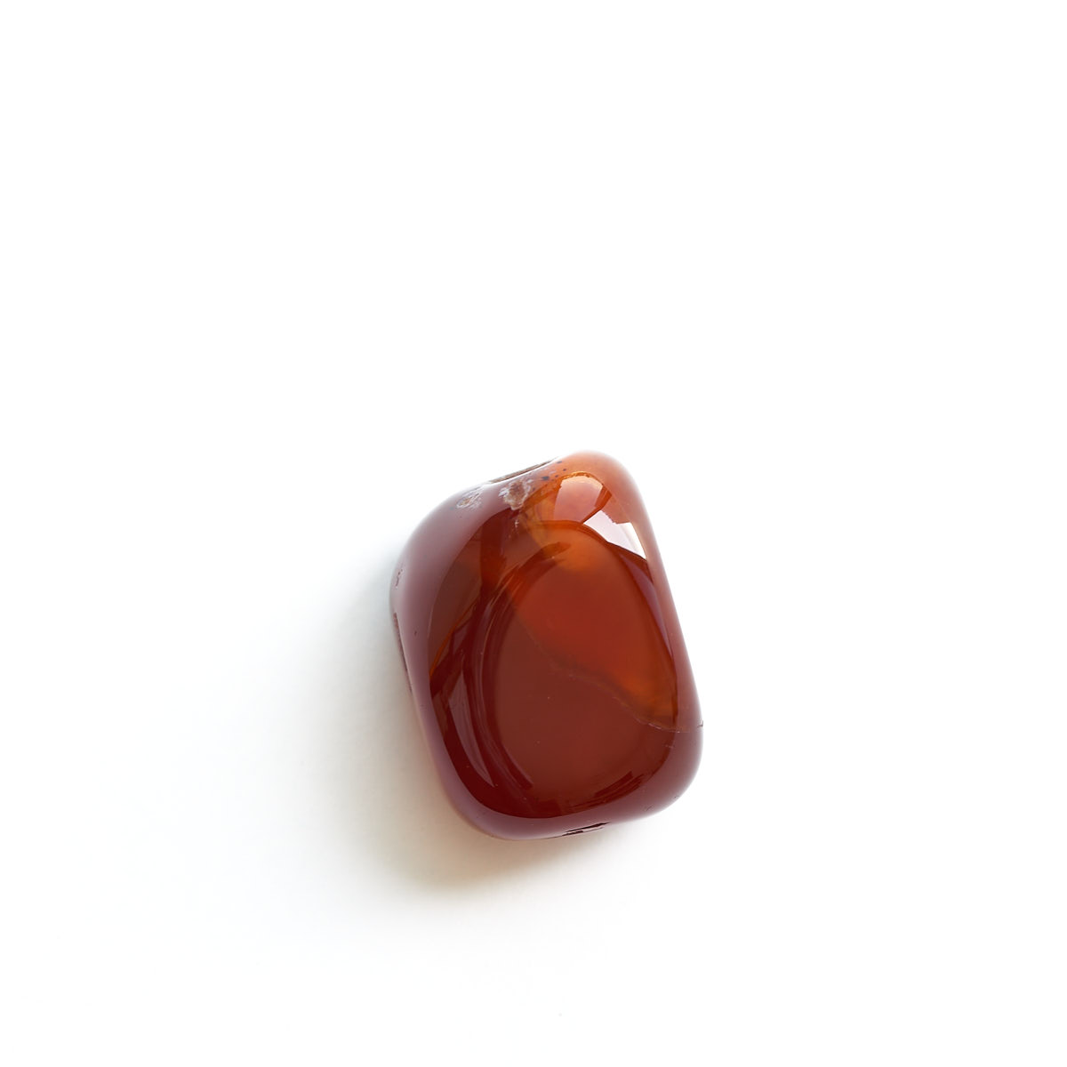 Carnelian tumbled stone