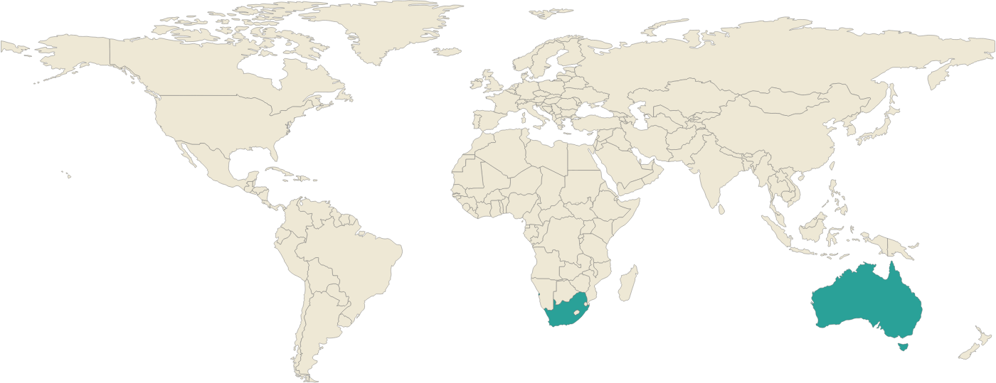 World map showing where Dragon Blood Jasper comes from