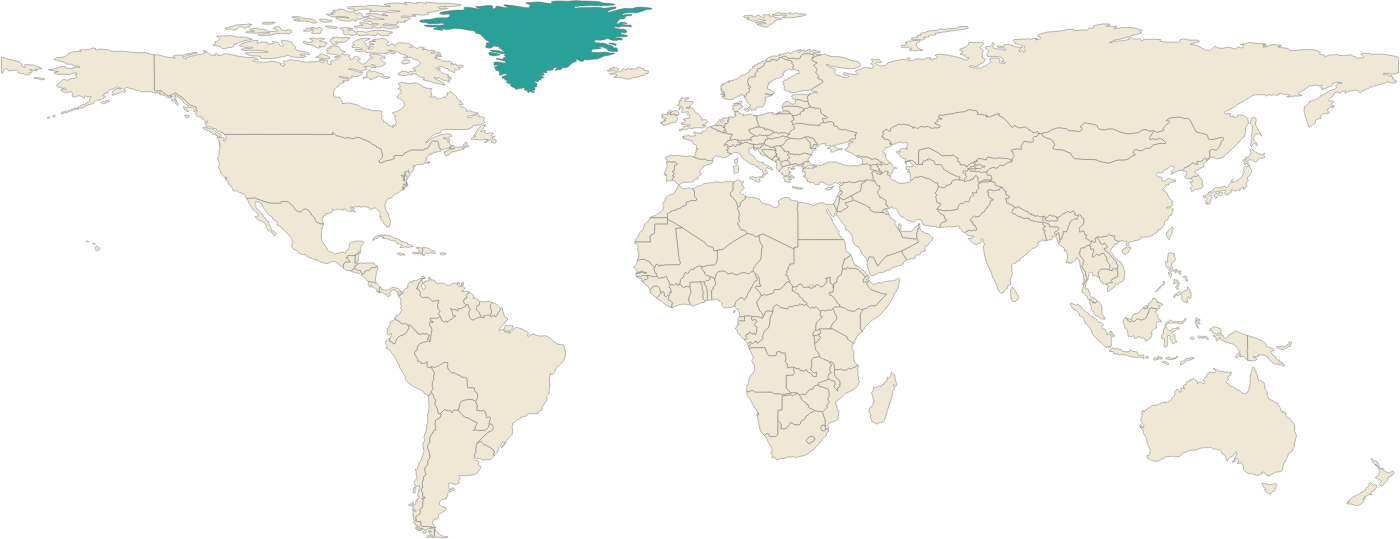 World map showing where Nuummite comes from