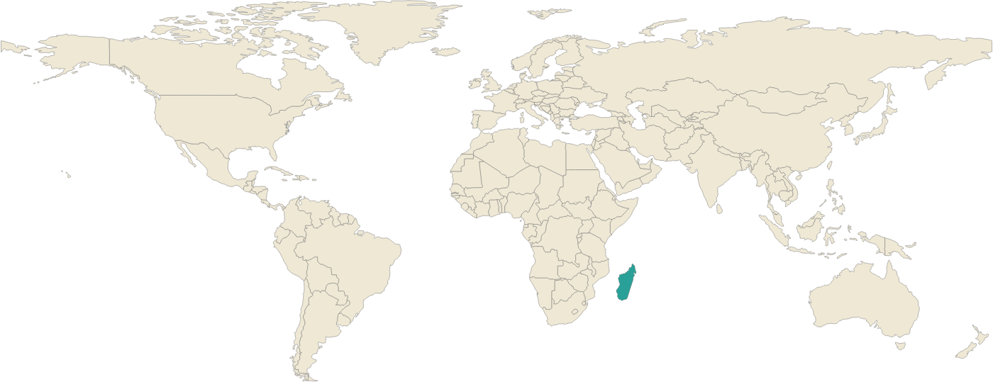 World map showing where Ocean Jasper comes from