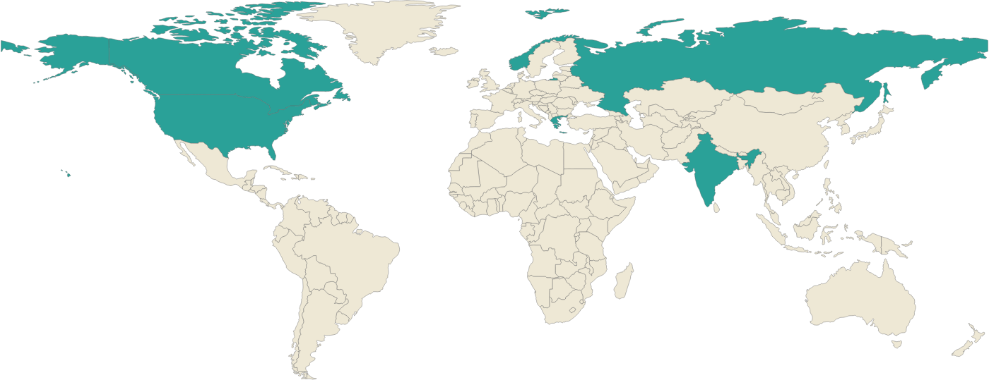 World map showing where Sunstone comes from